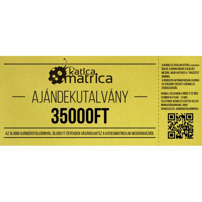Ajándék kártya 35000FT
