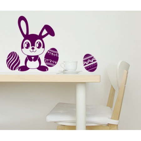 Húsvéti nyuszi - Falmatrica / Faltetoválás