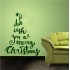 Merry Christmas Tree - Falmatrica / Faltetoválás