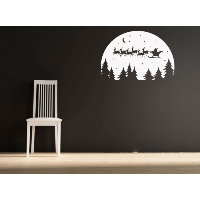 Téli éjszaka - Falmatrica / Faltetoválás