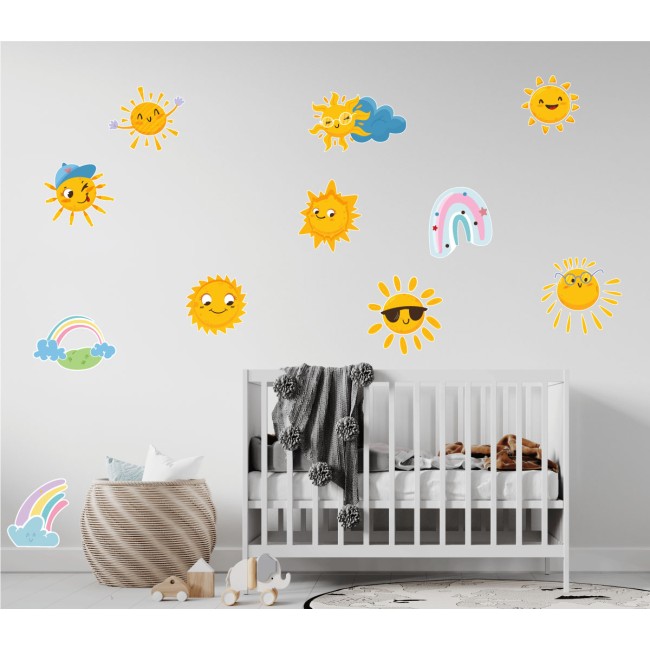 Napocskák - Színes matrica csomag