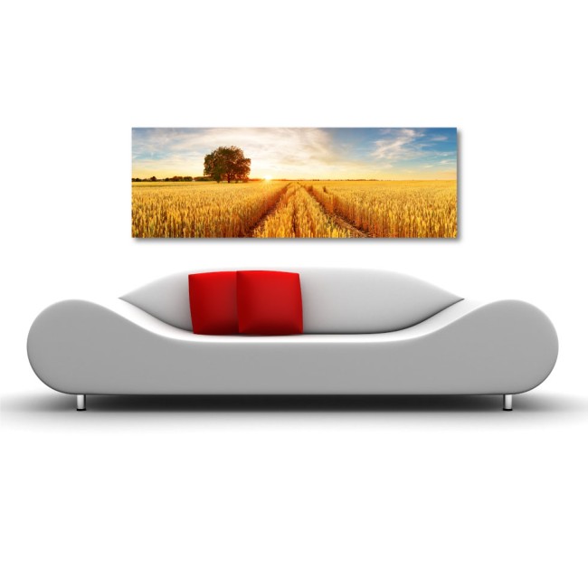 Búza mező - Vászonkép AKCIÓ - 50x150 cm