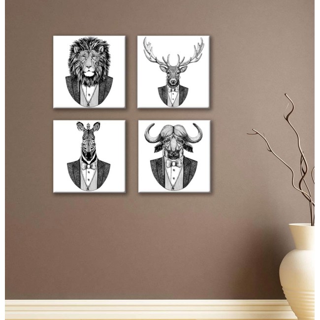 Többrészes vászonkép -  Elegáns állatok