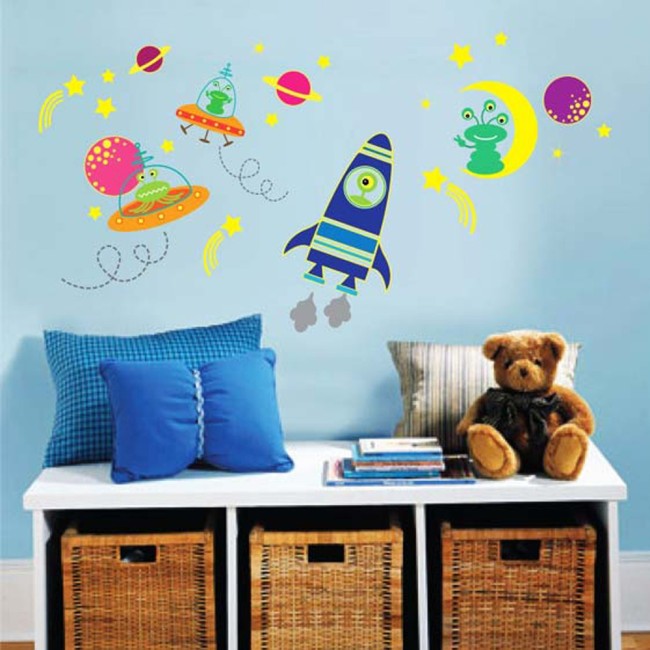 Világító Galaxis - Foszforeszkáló matrica