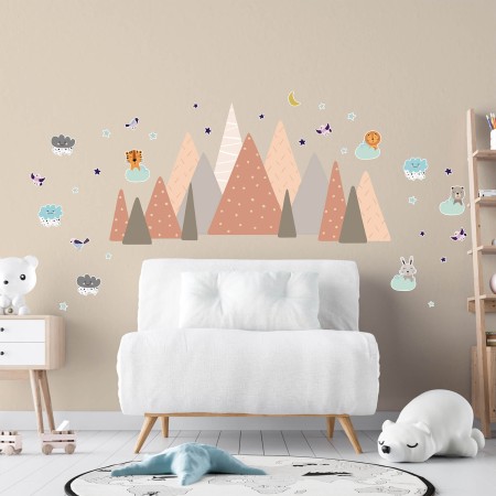 Álmos állatkák és boho hegységek - Matrica csomag