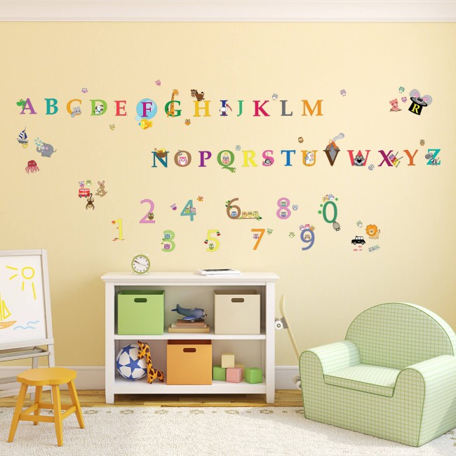 Angol ABC és számok - Matrica csomag