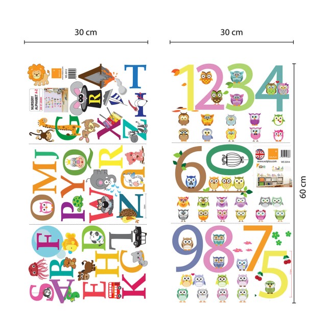 Angol ABC és számok - Matrica csomag