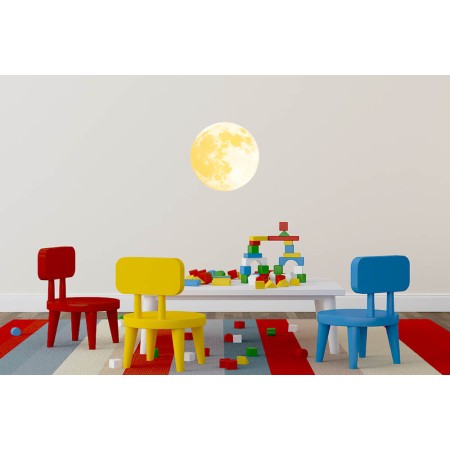 Sárga Hold - Foszforeszkáló matrica