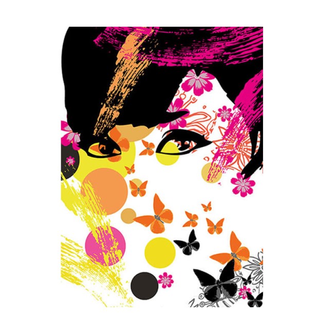 Fotótapéta - Virágos lány