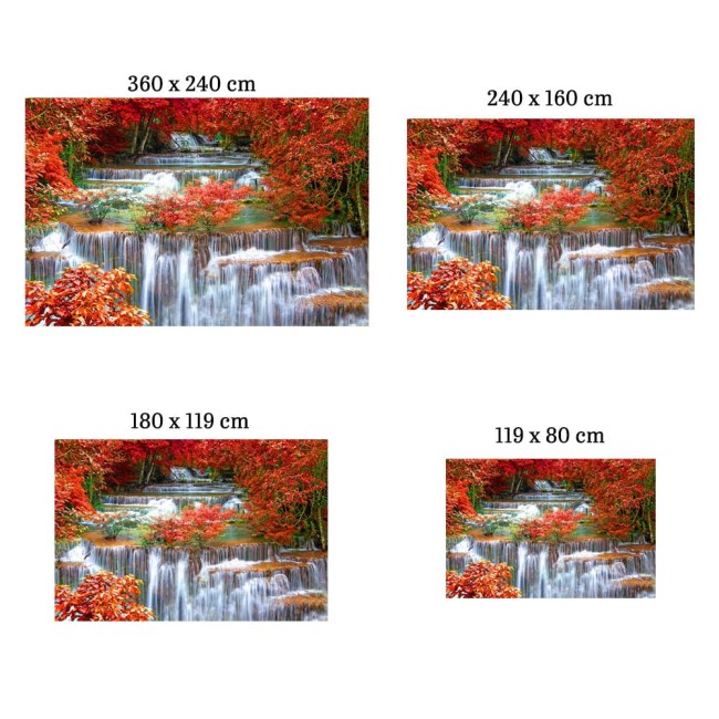 Fotótapéta - Színes vízesés - 240x160 cm