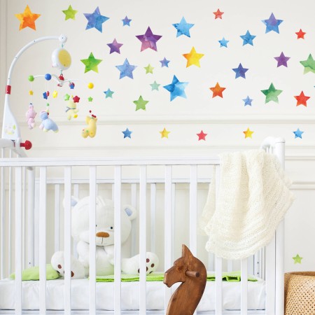 Nyomtatott csillagok - Falmatrica