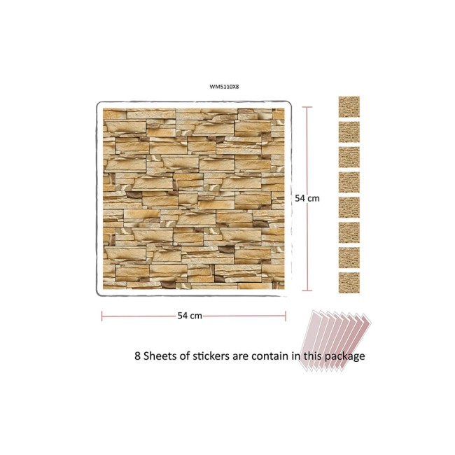 Sziklakő minta - Matrica csomag