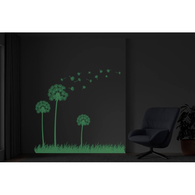 Pitypangok - Foszforeszkáló falmatrica