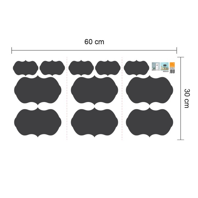 Krétával írható matrica - Cimke