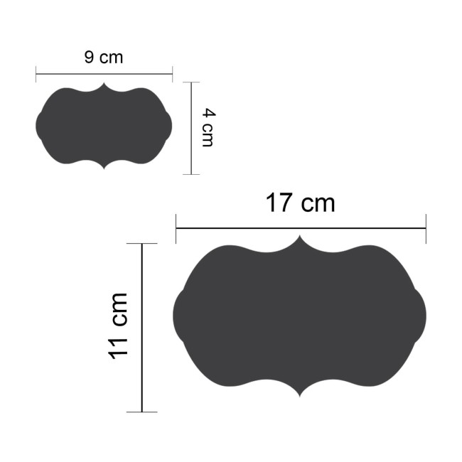 Krétával írható matrica - Cimke