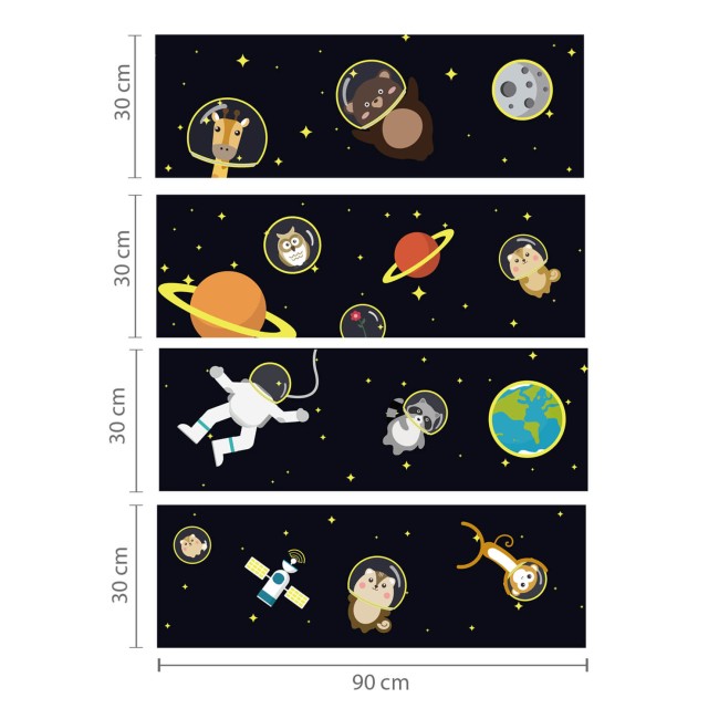 Séta az űrben - Foszforeszkáló falmatrica
