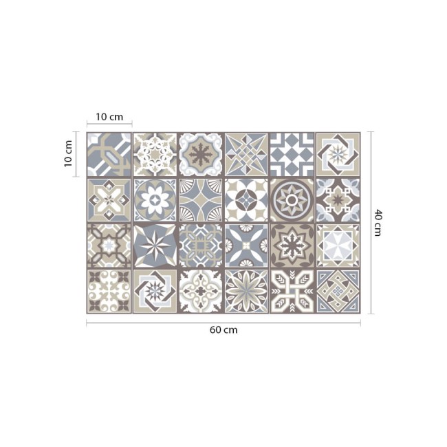 Csempe matrica - Limestone Spanish - 24 drb - 10x10 cm