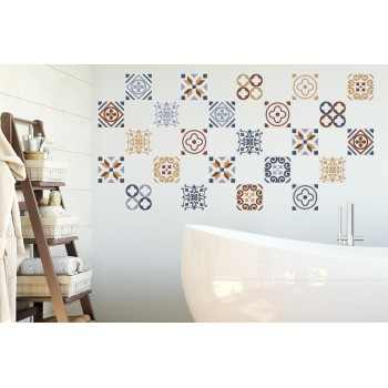 Csempe matrica - Azulejo - 24 drb - 10x10 cm