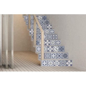 Csempe matrica -  Lisbon Blue - 24 drb - 15x15 cm