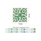 Csempe matrica - Green Vintage Mosaic Tiles – French - 24 drb - 15x15 cm