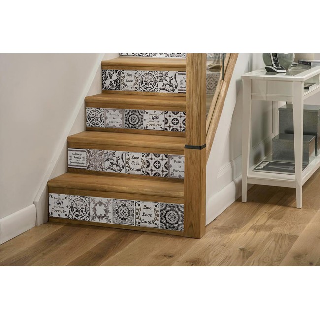 Csempe matrica - English Quote Retro Brown - 24 drb - 15x15 cm