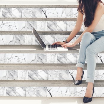 Csempe matrica -  Marble Tiles Mix - 24 drb - 15x15 cm 