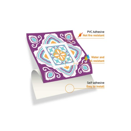 Csempe matrica - Classic Mediterranean Colourful Mixed SET 2 - 24 drb - 15x15 cm