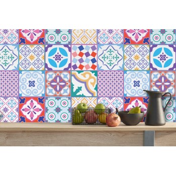 Csempe matrica - Classic Moroccan Colourful Mixed SET 1 - 24 drb - 15x15 cm