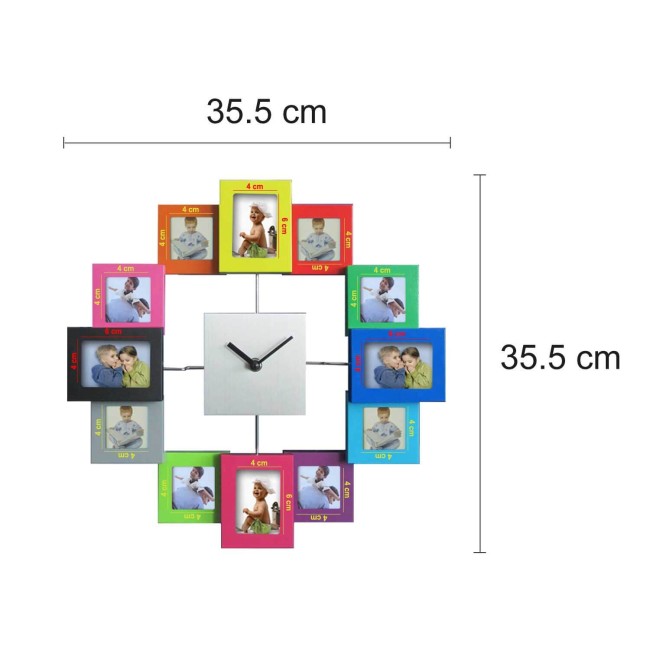 Óra színes képkeretekkel - Walplus Tm - PVC