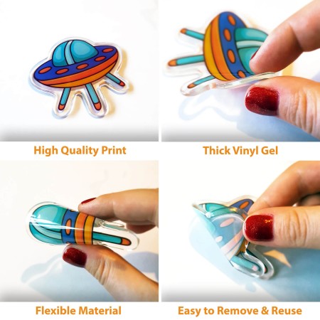 Dinoszauruszok és Naprendszer - Zselé matrica