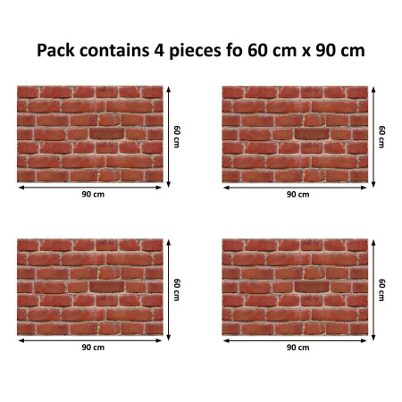 Vintage tégla fal - Matrica csomag