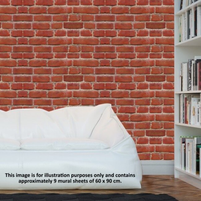 Vintage tégla fal - Matrica csomag