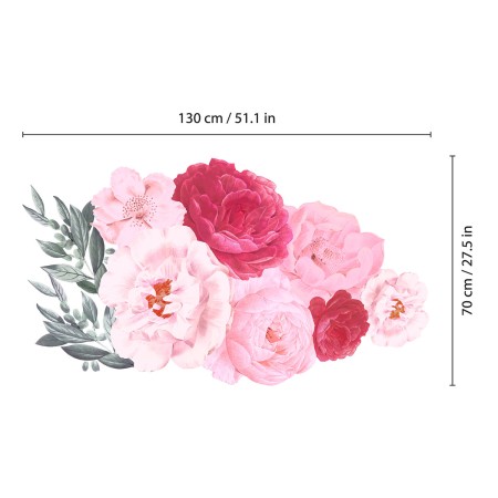 Rózsaszínú bazsarózsa - Falmatrica