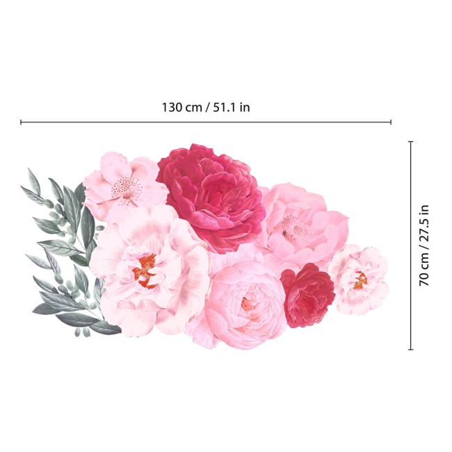 Rózsaszínú bazsarózsa - Falmatrica