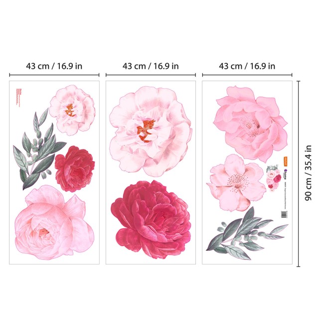 Rózsaszínú bazsarózsa - Falmatrica