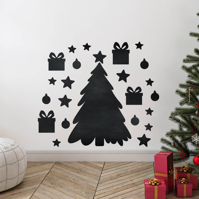 Krétával írható matrica - Karácsonyfa