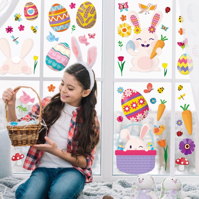 Vidám nyuszik - PVC matrica